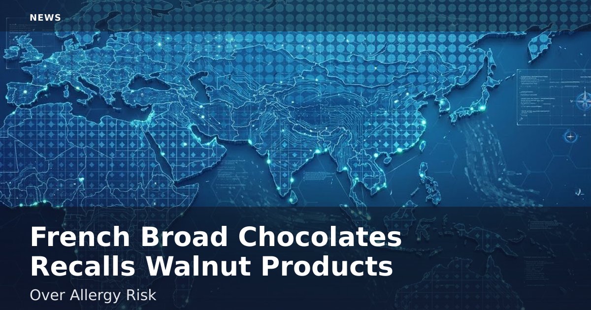 French Broad Chocolates Recalls Walnut Products Over Allergy Risk