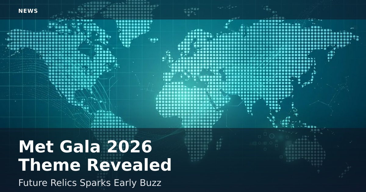 Met Gala 2026 Theme Revealed: 'Future Relics' Sparks Early Buzz