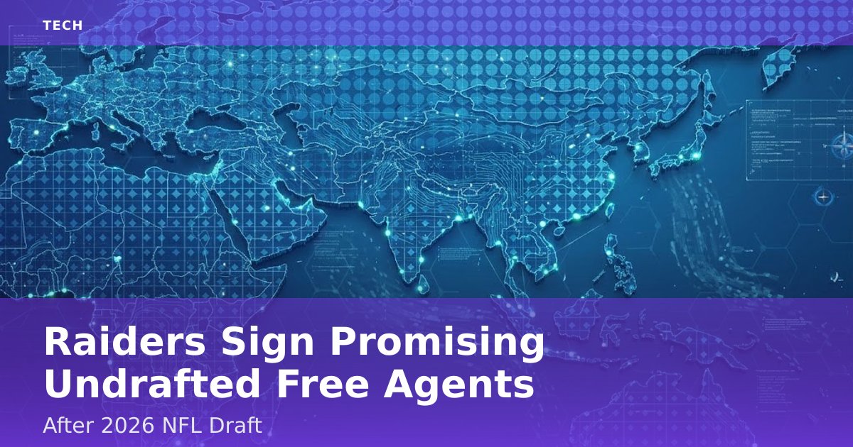 Raiders Sign Promising Undrafted Free Agents After 2026 NFL Draft