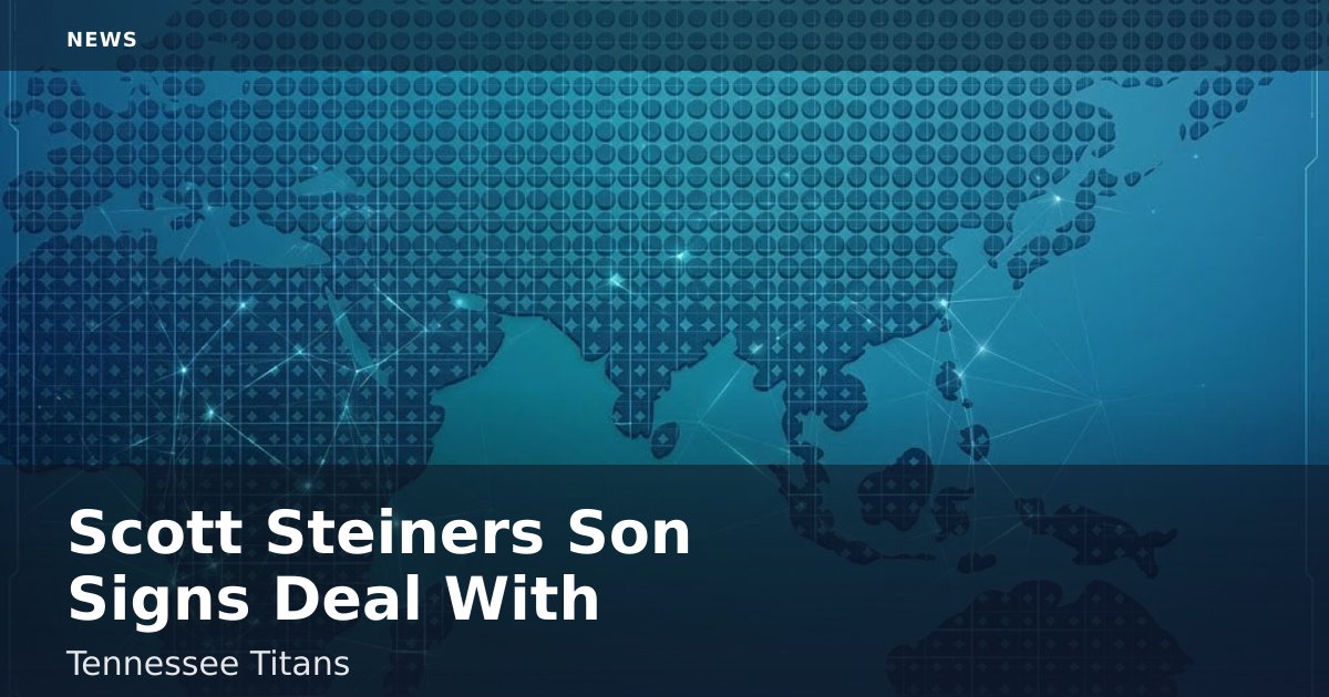 Scott Steiner's Son Signs Deal With Tennessee Titans