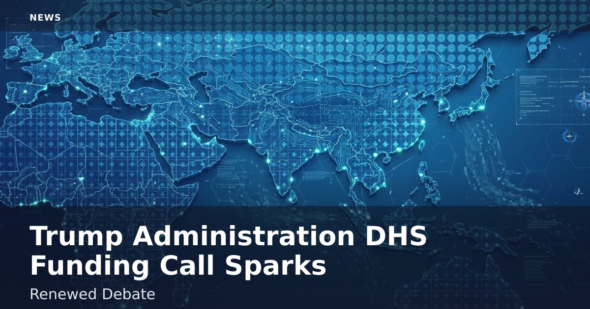 Trump Administration DHS Funding Call Sparks Renewed Debate