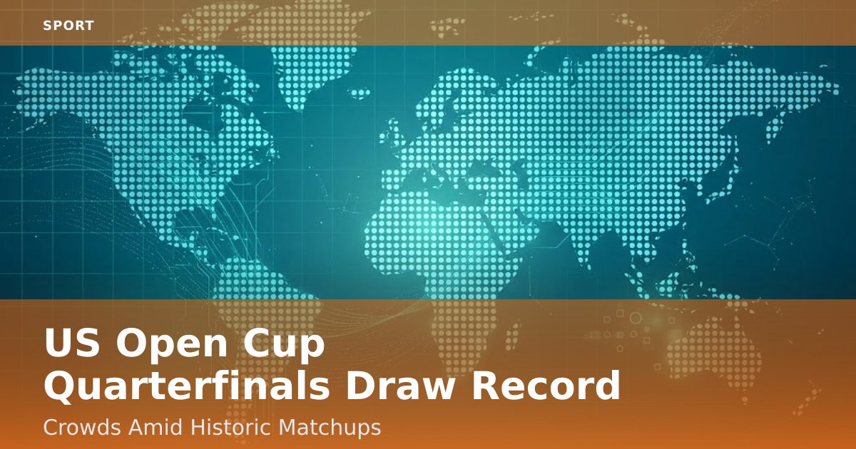 US Open Cup Quarterfinals Draw Record Crowds Amid Historic Matchups
