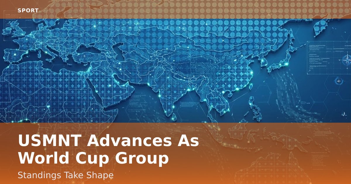 USMNT Advances As World Cup Group Standings Take Shape